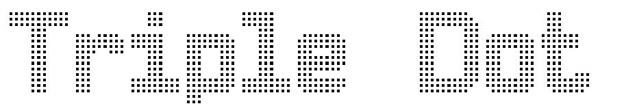 Triple Dot Digital-7  font