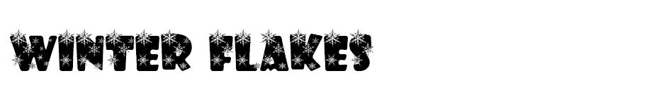 Winter Flakes font