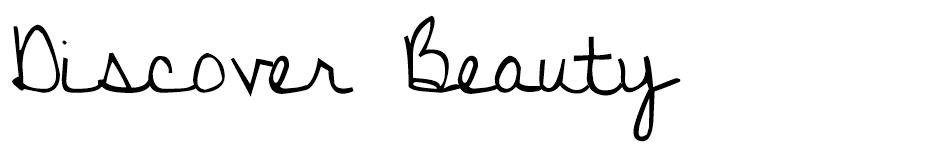 Discover Beauty Font font