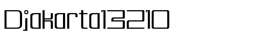 Djakarta13210 font