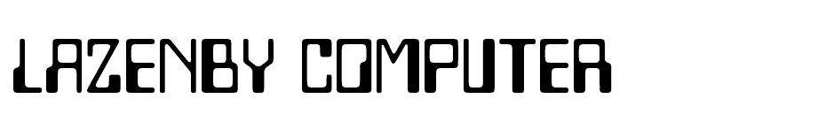 Lazenby Computer font