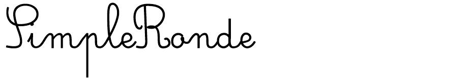 Simple Ronde font