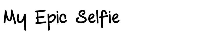 My Epic Selfie font