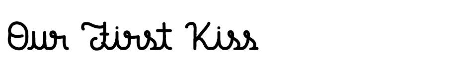 Our First Kiss Font font