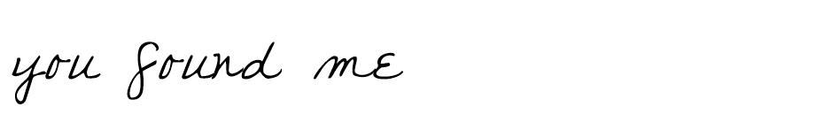 you found me Font font